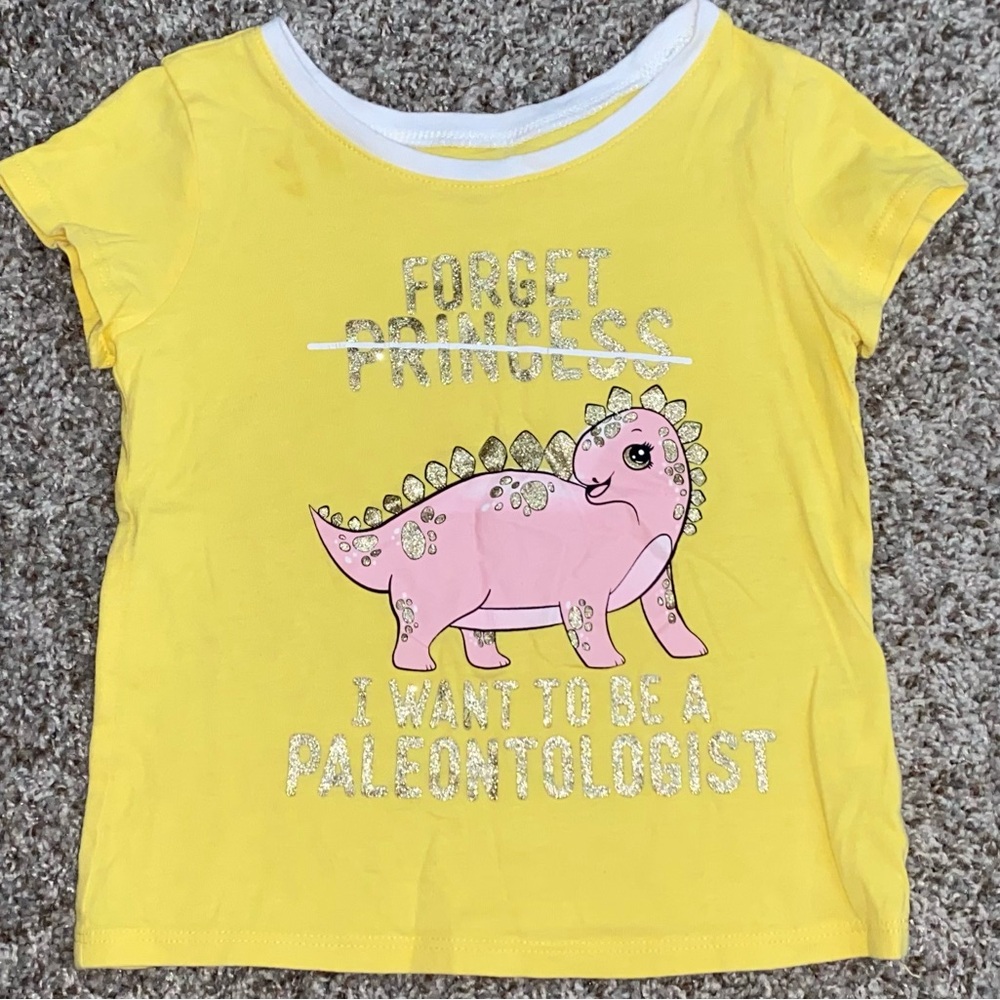 The Children’s Place Yellow Dinosaur Kids T-Shirt Size 3T